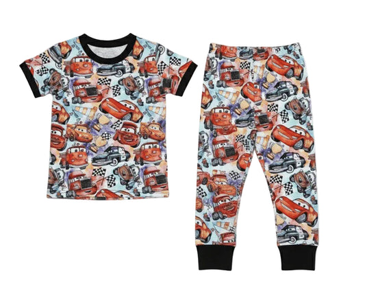 Cars Go Vroom Short Sleeve Set