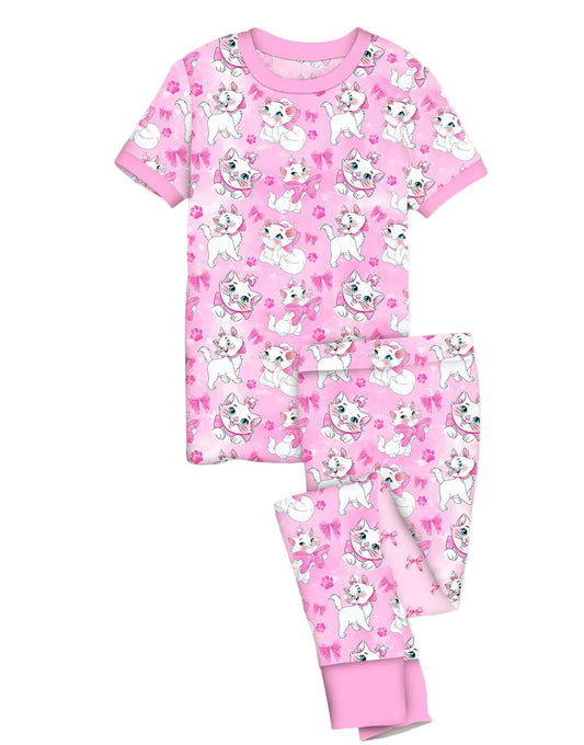 Bows & Whiskers Short Sleeve Set