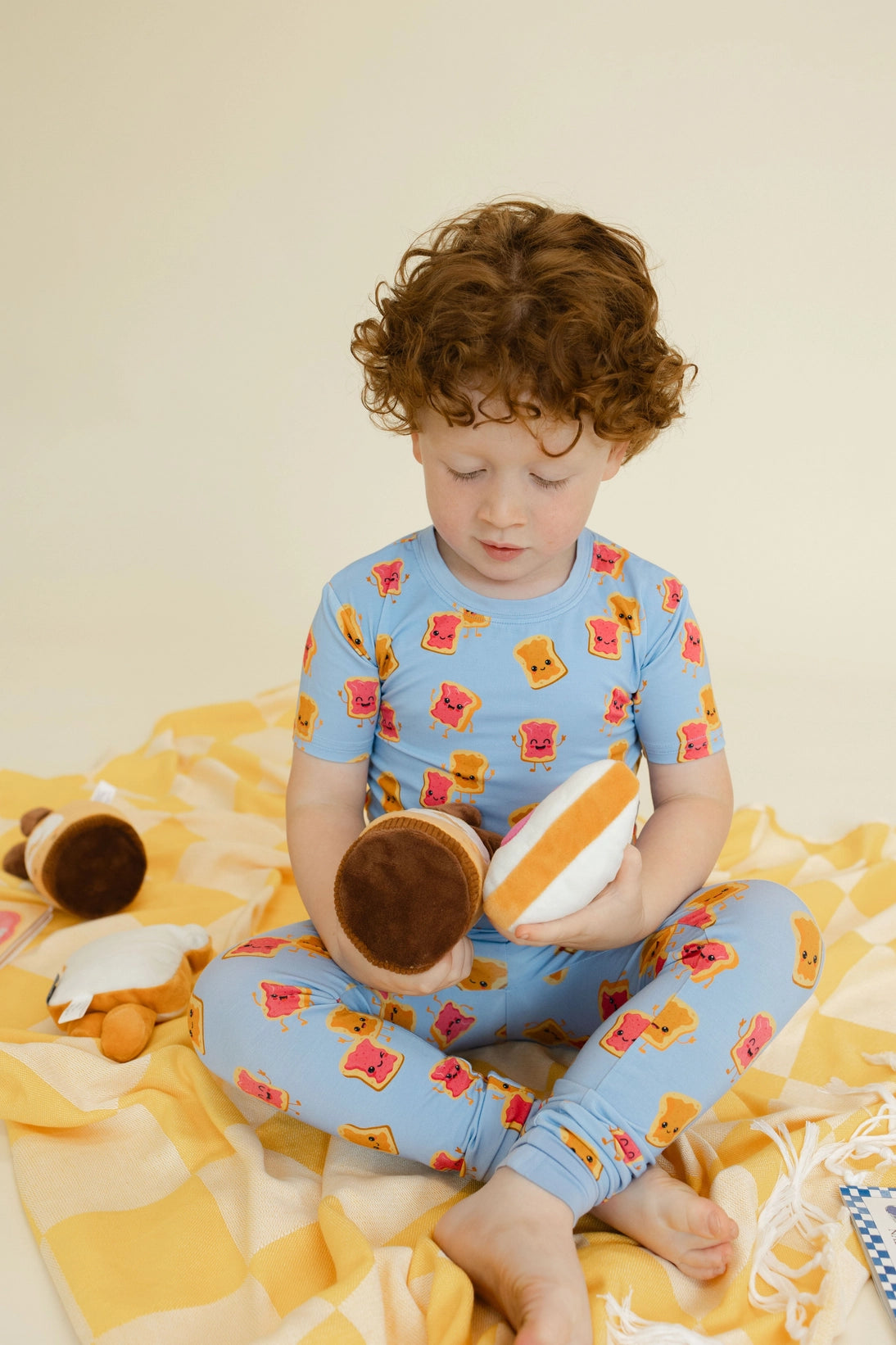 PB&J Blue Short Sleeve Set