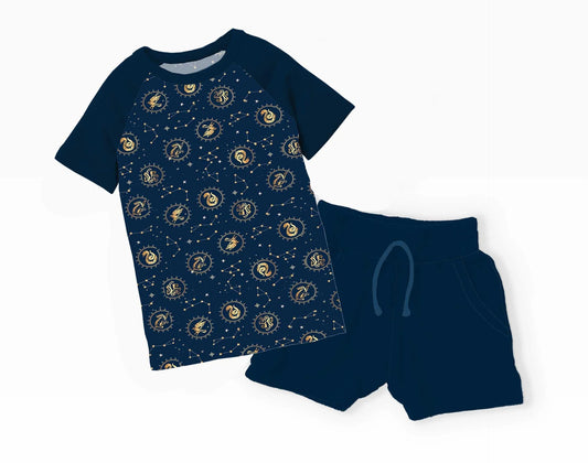 Wizard Crest Daywear Shorts Set