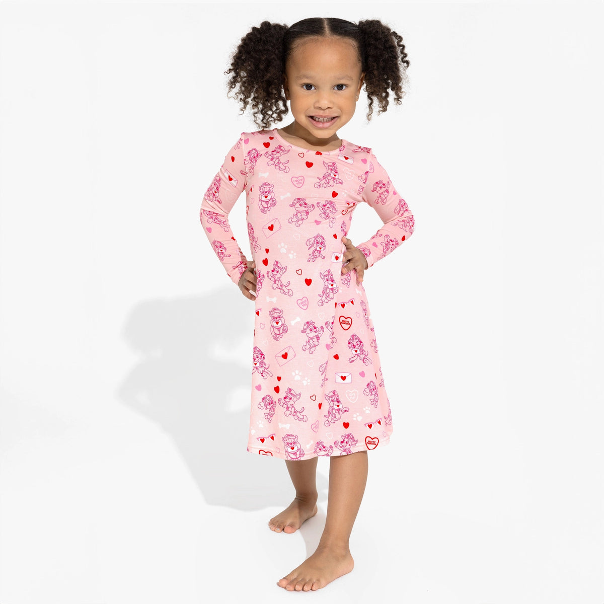 Paw Patrol: Love Paws Pink Long Sleeve Dress