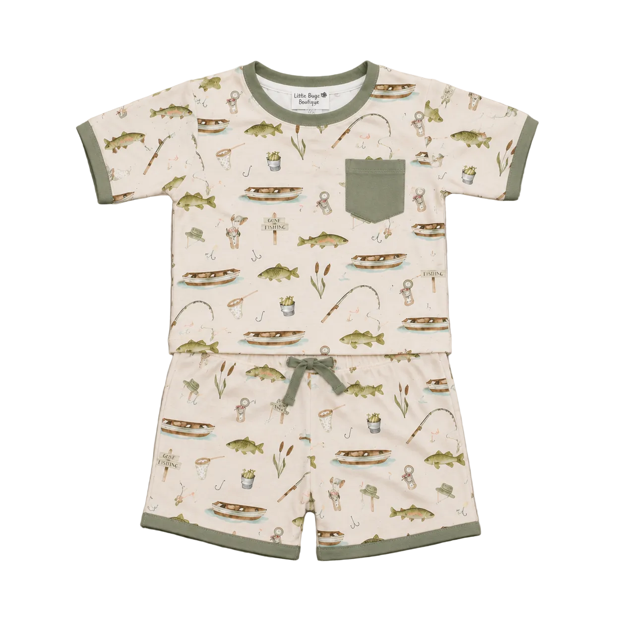Gone Fishing Daywear Shorts Set
