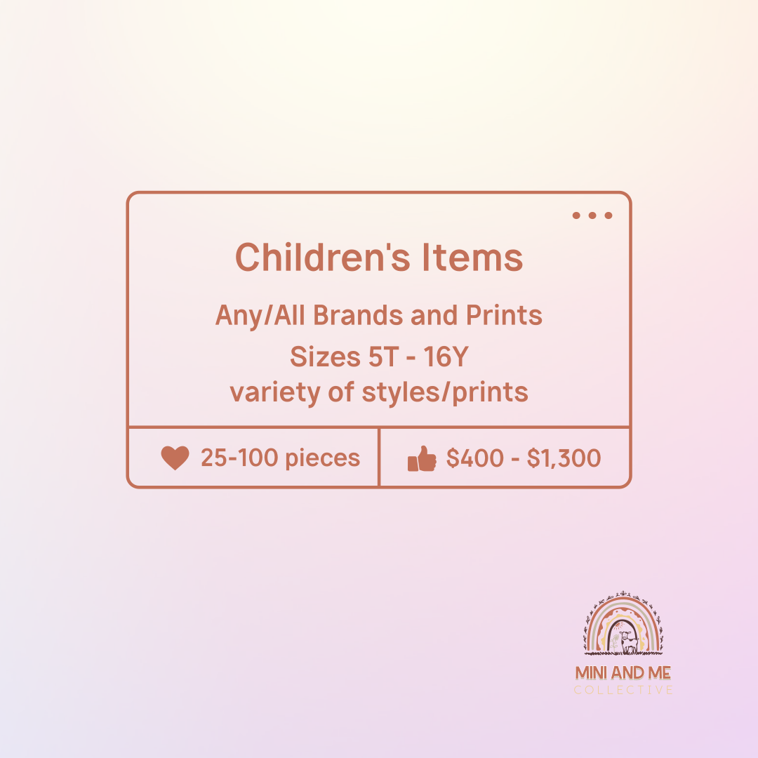 Reseller Bundles (ANY/ALL BRANDS - Sizes 5T - 16Y)
