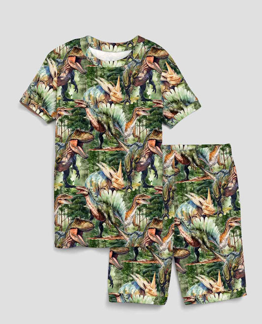 Dinosaur World Shorts Set