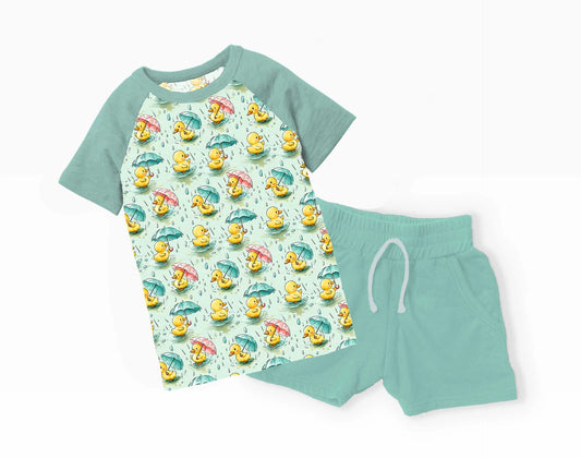 Rainy Day Duckies Daywear Shorts Set