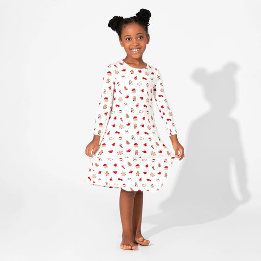 Sugar Cookies Long Sleeve Dress