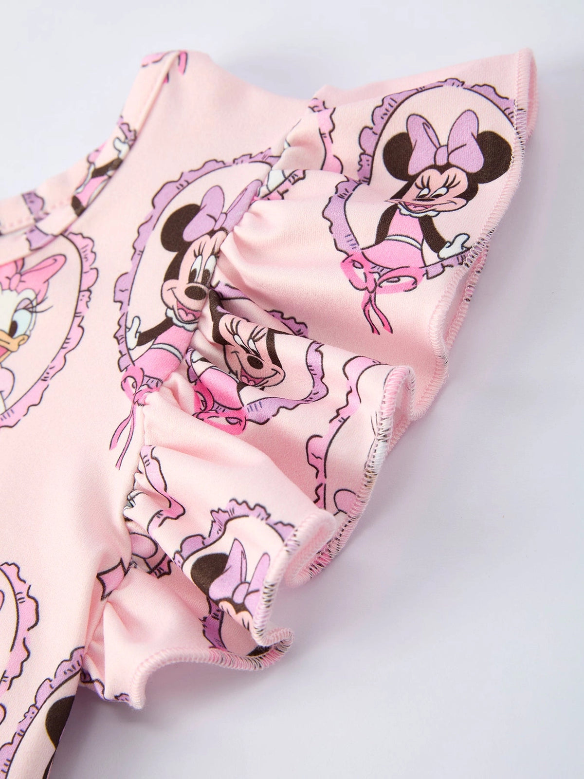 Besties in Bows Short Sleeve Polyester Twirl Dress