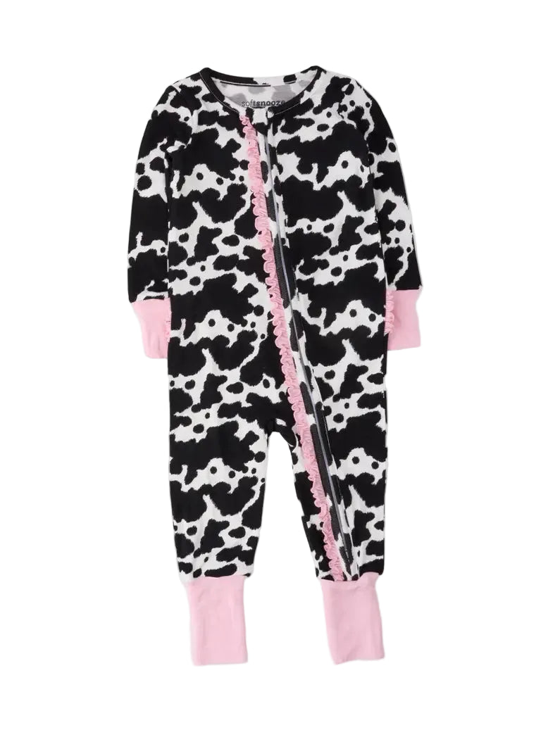 Moo Crew Ruffled Convertible Zippy
