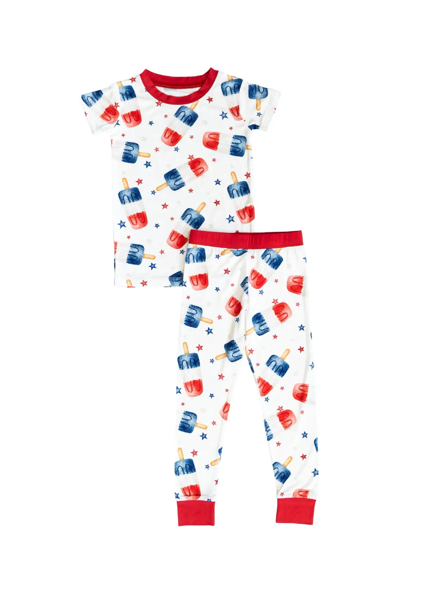 Red White and Snooze Short Sleeve Set