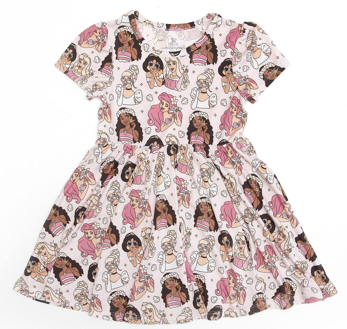 Fashion Princess Short Sleeve Twirl Dress