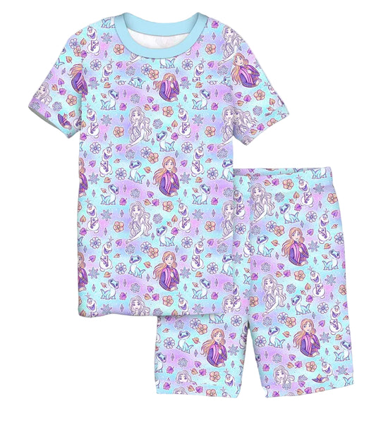 Frozen Flowers Shorts Set