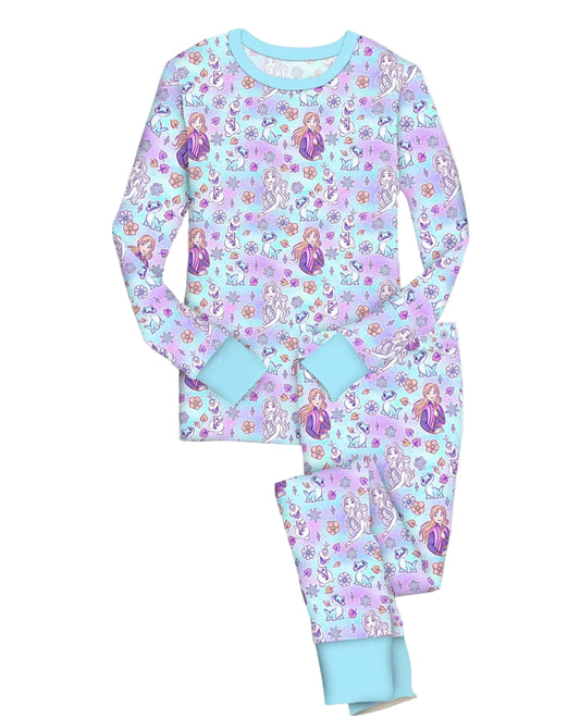Frozen Flowers Long Sleeve Set