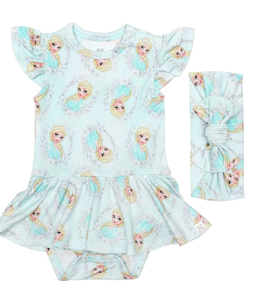 Ice Princess Bodysuit Twirl Dress