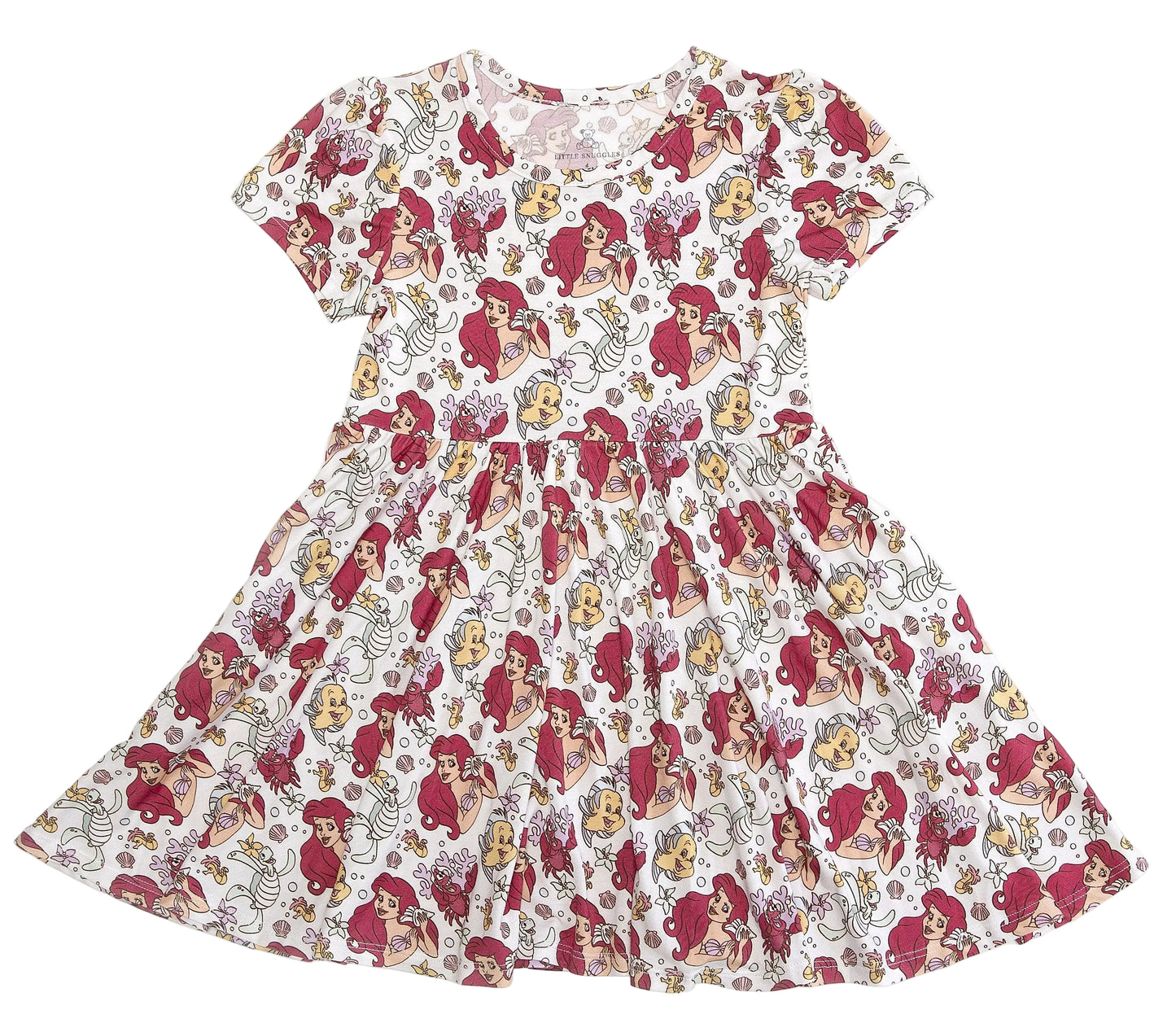 Make A Splash Short Sleeve Twirl Dress