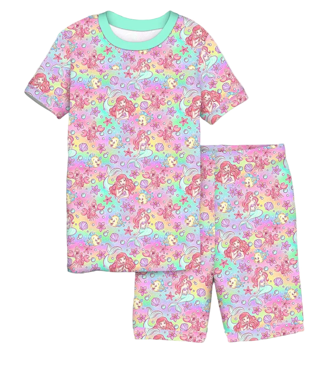 Sea Princess Splashes Shorts Set