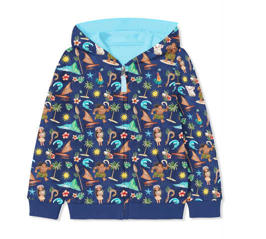 Ocean Spirit Zip Up Hoodie Sweatshirt