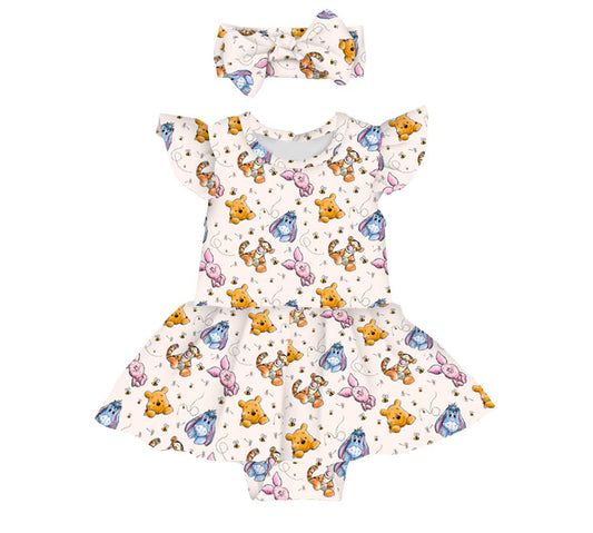 Pooh's Corner Bodysuit Twirl Dress