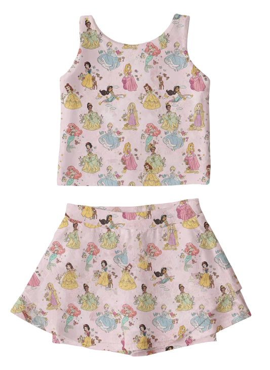 Princess Dreams Athletic Skort Set