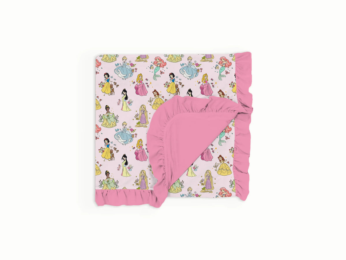 Palace Party Double-Layer Ruffle Blanket