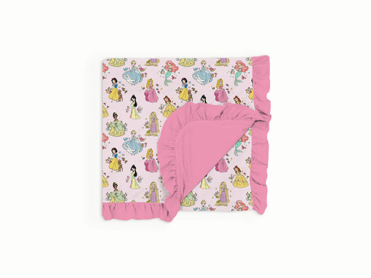 Palace Party Double-Layer Ruffle Blanket