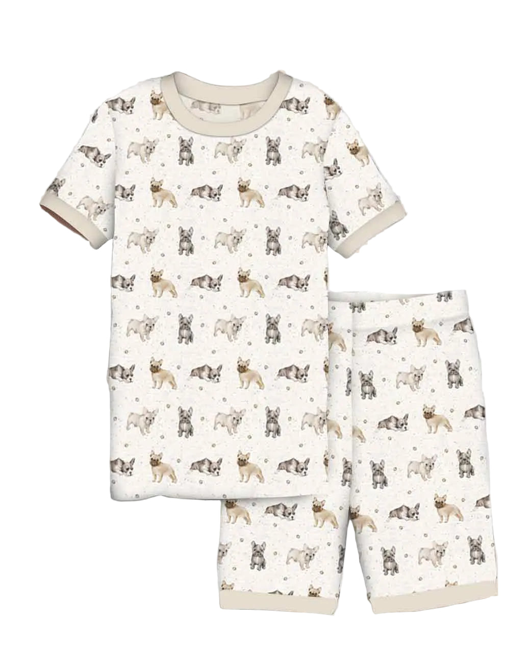 Frenchie Friends Shorts Set