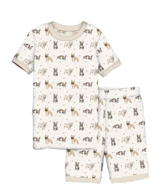 Frenchie Friends Shorts Set