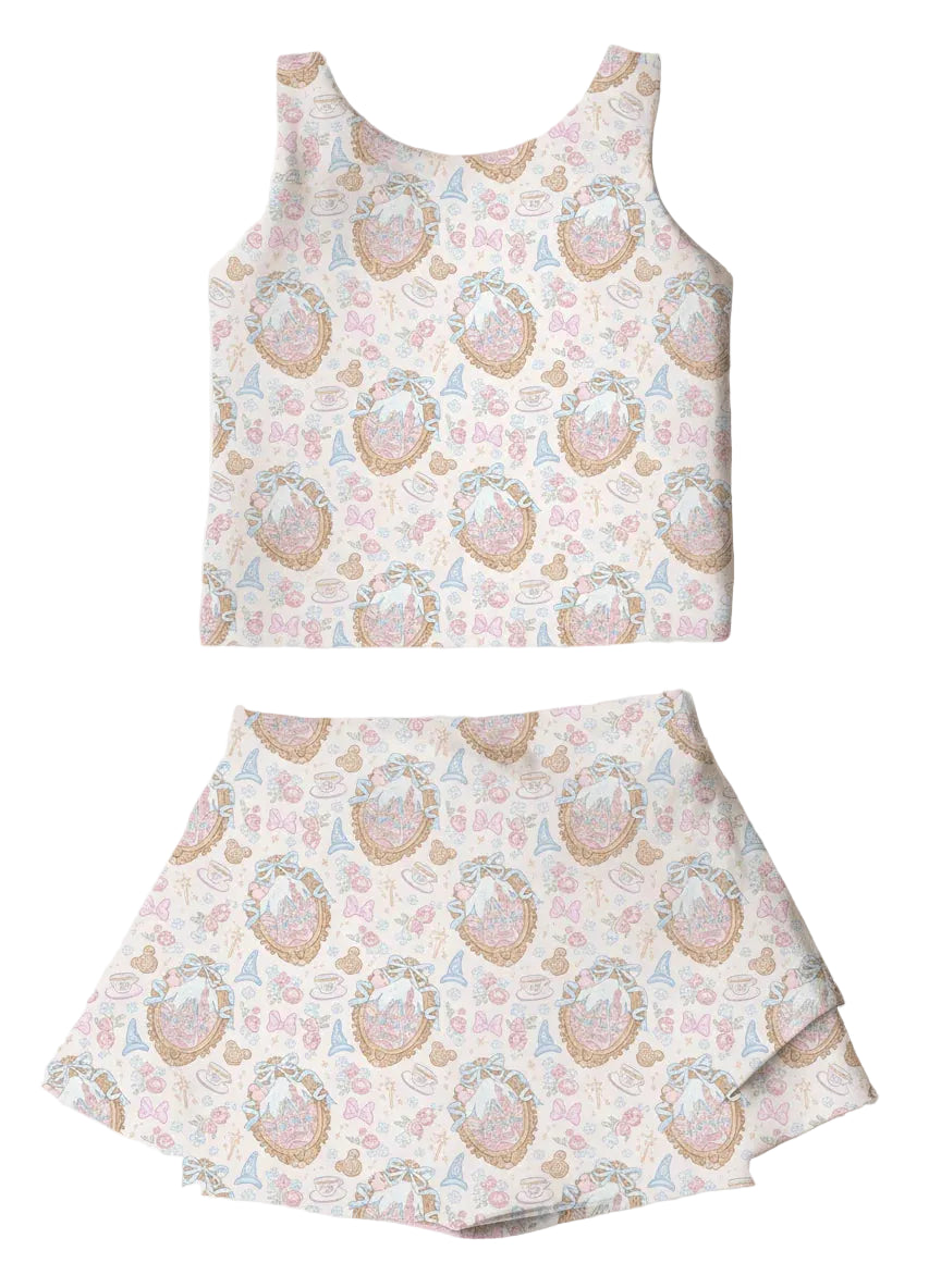 Teacups & Tiaras Athletic Skort Set